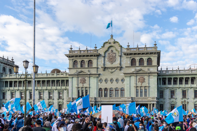 Guatemala anticorruption protest 2020 Shutterstock 1863475279