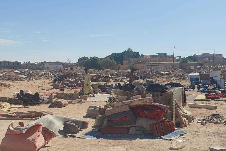 Camp of Forcibly Displaced Sudanese in Southern Libya